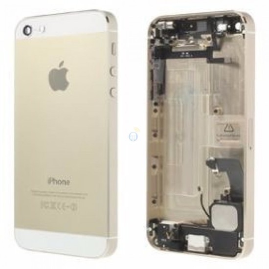 TAMPA TRASEIRA COMPLETO APPLE IPHONE 5 DOURADO